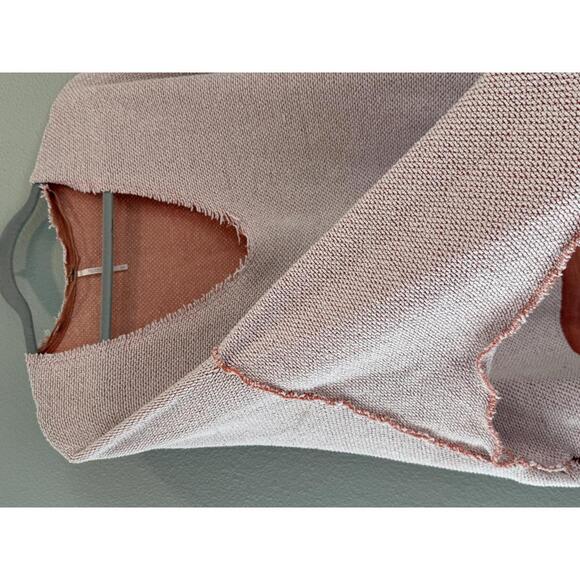 Free People Sunrise Sunset Reversible V-Neck Raw Hem sweater - Picture 2 of 5